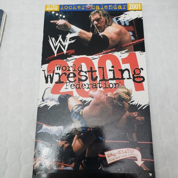 WWE Vintage Stone Cold Steve Austin Notebook and 2001 Locker Calendar - Picture 5 of 11